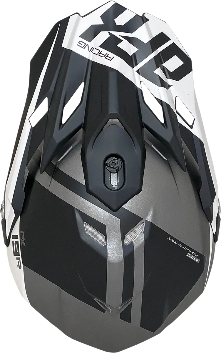 AFX FX-19R Helmet - Racing - Frost Gray - Large 0110-7075