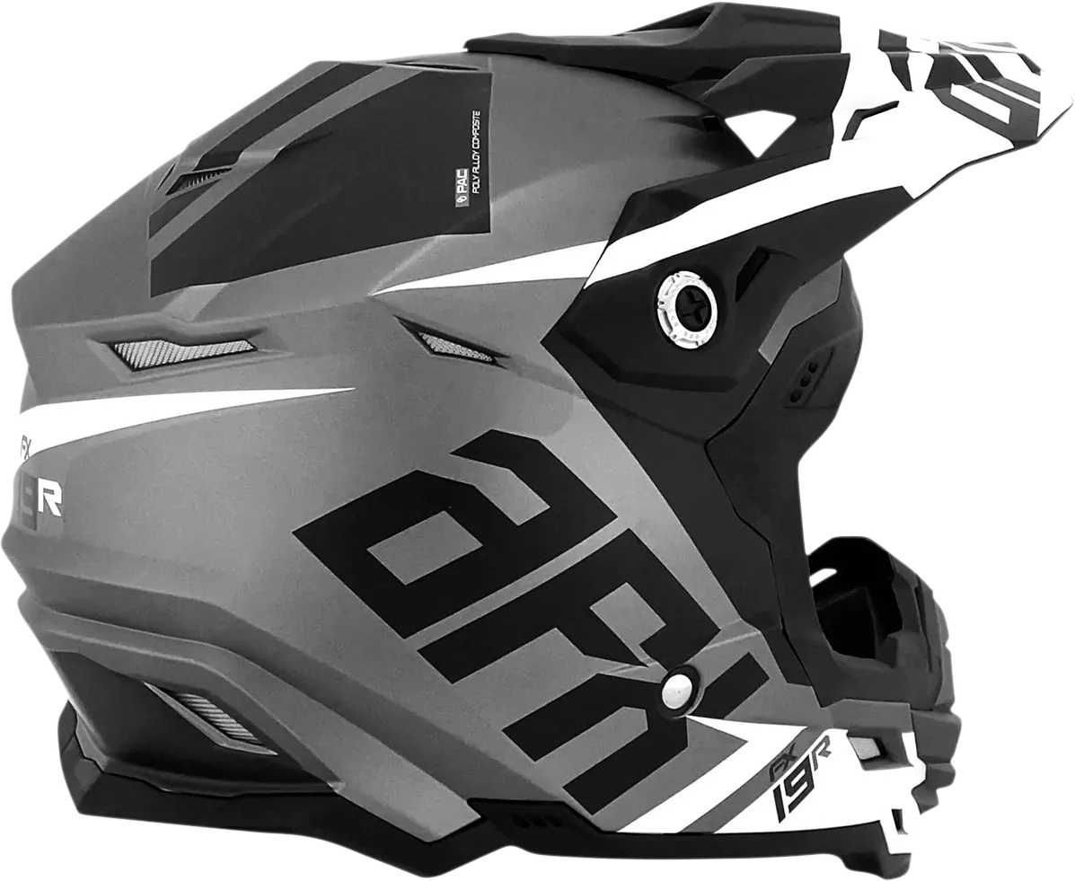 AFX FX-19R Helmet - Racing - Frost Gray - Medium 0110-7074