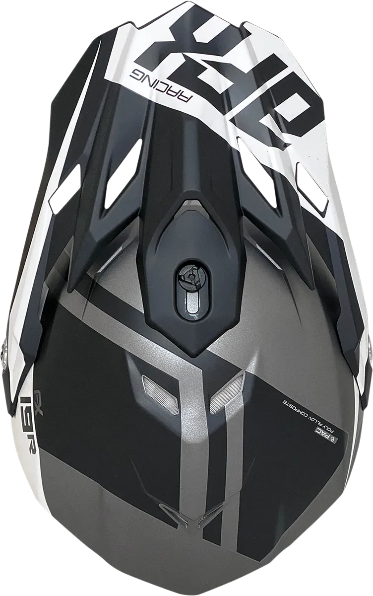 AFX FX-19R Helmet - Racing - Frost Gray - Medium 0110-7074