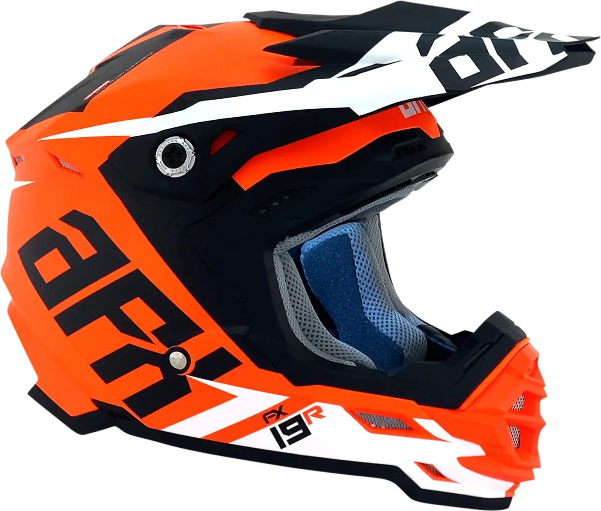 AFX FX-19R Helmet - Racing - Matte Orange - Small 0110-7083