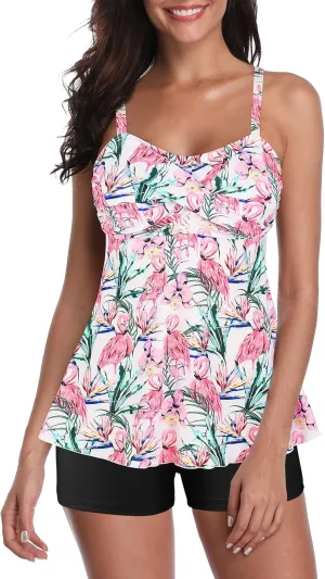 American Trends Tankini Swimsuits Plus Size Tankini Bathing Suits for Women Tankini Bathing Suits Swimwear for Women