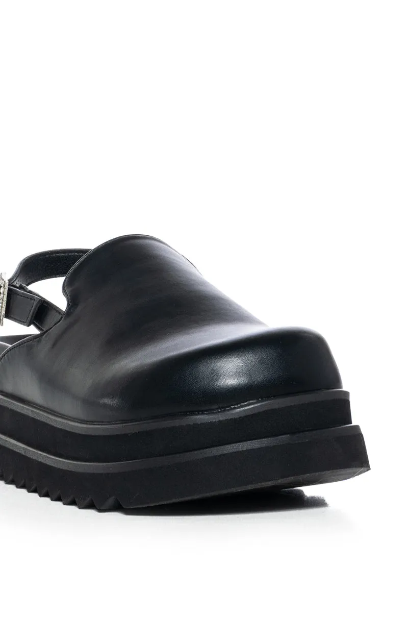 AZALEA WANG HARLEQUIN FLAT IN BLACK