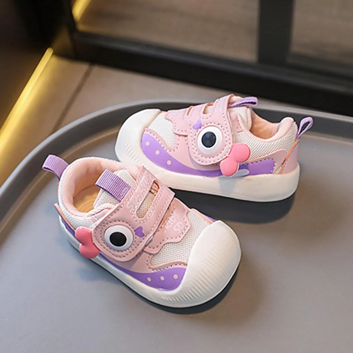 Baby Infant Squeaky Sneakers Outdoor First Walking Sport Shoes Toddler Boys Girls Non Slip No Lace Sport Shoes