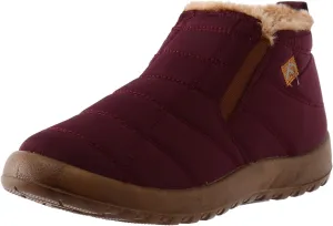 Black Snow Boots for Women Knee High Women's Winter Boots Waterproof Sexy Winter Fur Boots Women Size 8 Women's Ankle Boots Flat Low Heel Zipper Booties Winter Fall Snow Shoes for Women