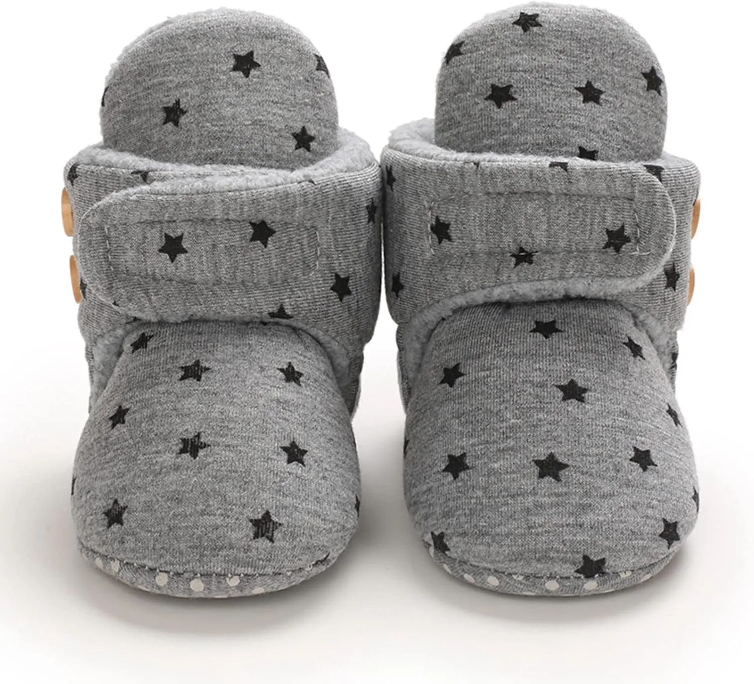 Boy Dress Shoes Baby Shoes Plus Velvet Warm Polka Dot Printing Boots Non Slip Breathable Toddler Shoes Baby Shoes Girl Size 1
