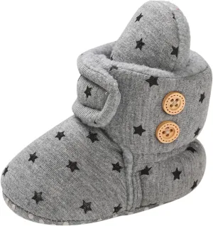 Boy Dress Shoes Baby Shoes Plus Velvet Warm Polka Dot Printing Boots Non Slip Breathable Toddler Shoes Baby Shoes Girl Size 1