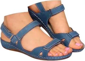Casual Sandals Women Arch Support Wedge Sandals for Women Open Toe Shoes Comfortable Strap Beach Sandals