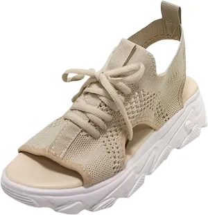 Cathalem Summer Sandals for Women 2024 Espadrille Sandals Platform Sandals Women Casual Ankle Strap Wedge Heels Sandals