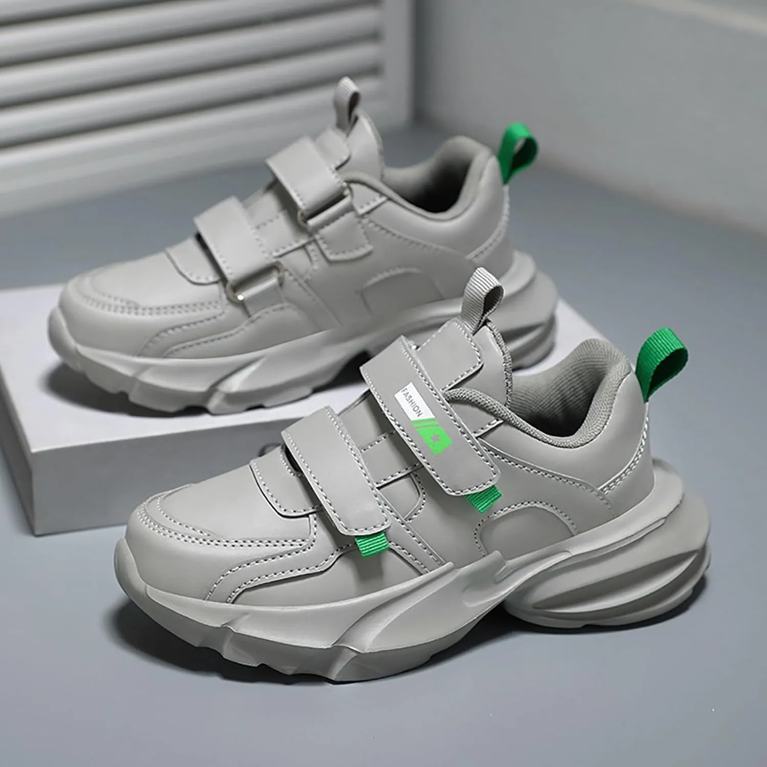 Childrens Chunky Sole Sneakers Big Kids Open Fashion Outdoor Running Sport Shoes Boys Comfy Booties Casual Non Slip