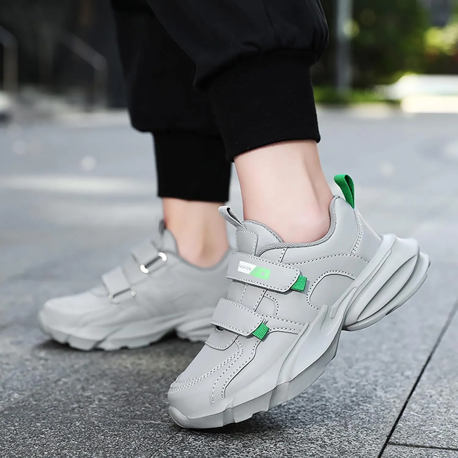Childrens Chunky Sole Sneakers Big Kids Open Fashion Outdoor Running Sport Shoes Boys Comfy Booties Casual Non Slip
