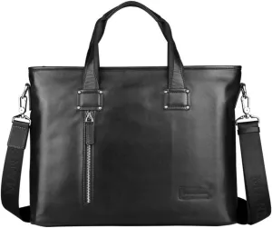 CSCDD Men's Leather Handbag 14 Inch Men's Computer Bag Business Briefcase