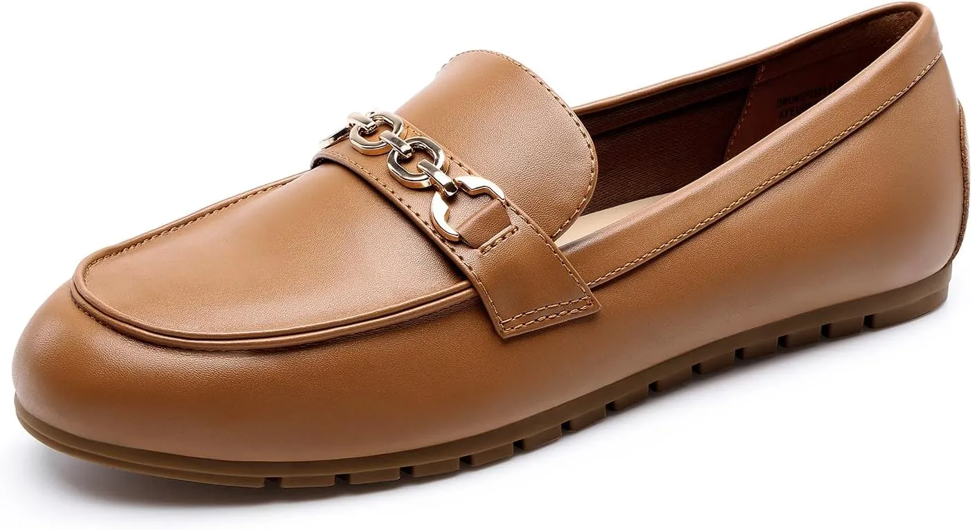 DREAM PAIRS Loafers for Women Casual Comfortable Slip On Flat Shoes Lightweight Leisure Work Shoes Comfort Walking Shoes