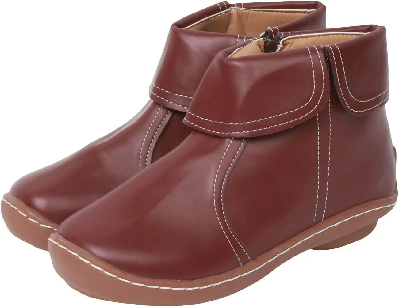 Fall Boots for Women 2024 Ankle Boots Retro Round Toe Fashion Comfortable Flat Side Zipper Lightweight Fall Boots