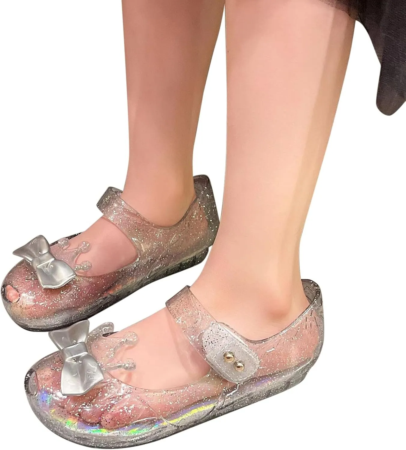 Fall Boots Toddler Girl Girls Shoes Crown Flash Diamond Crystal Soft Sole Non Slip Sandals Jelly Dance Shoes Princess Shoes Adult Squeaky Shoes