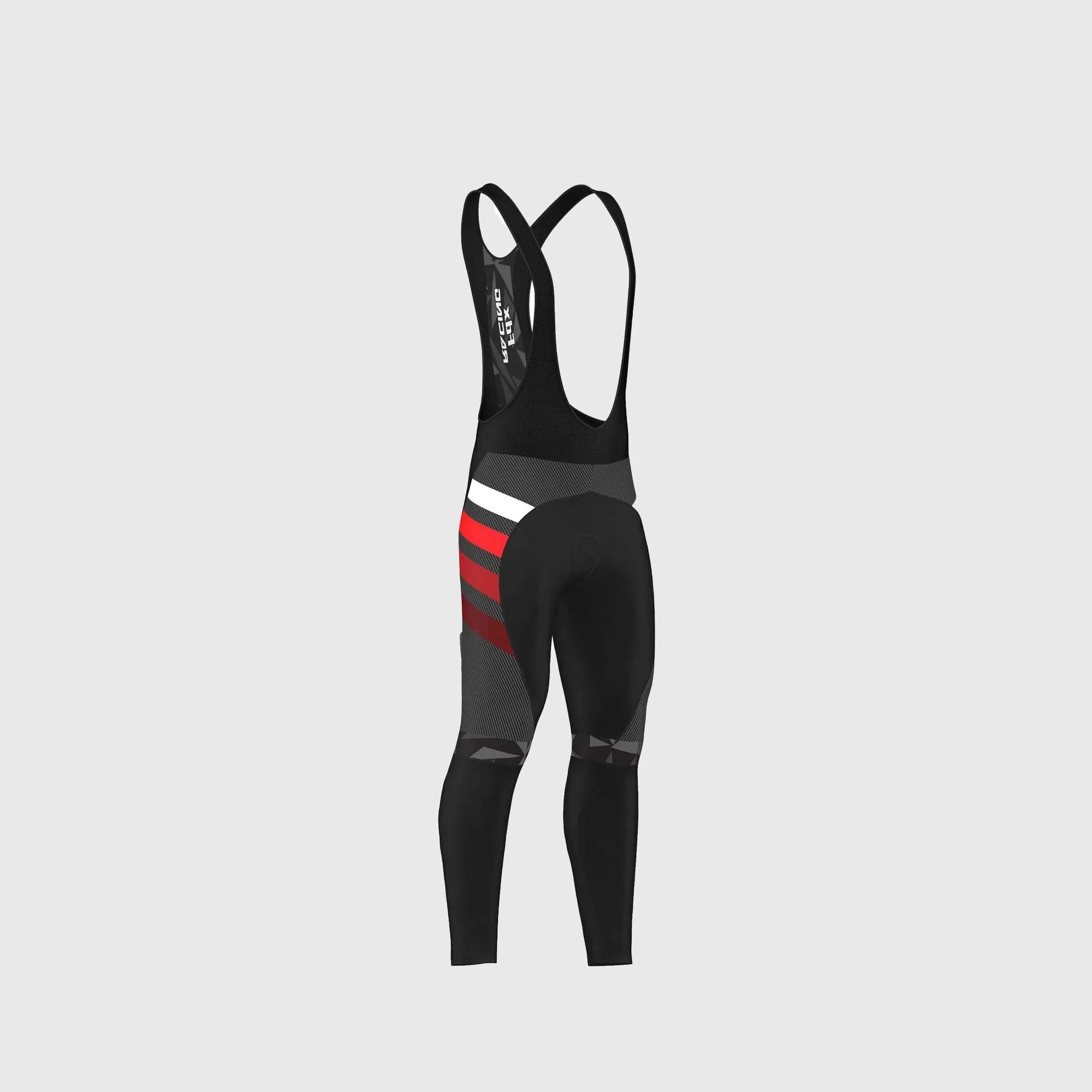 Fdx Equin Men's Red Thermal Padded Cycling Bib Tights