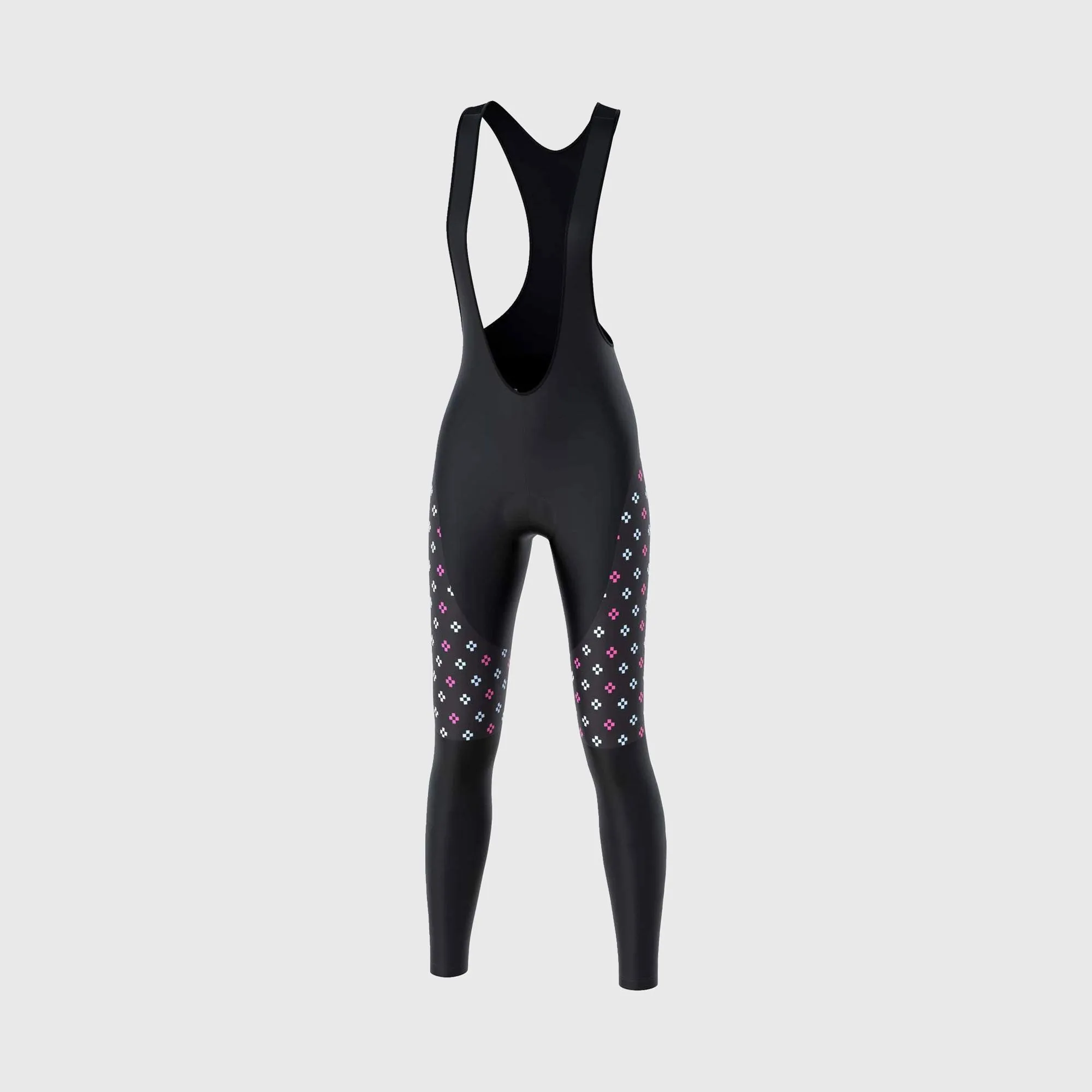 Fdx Women's Set Ripple Thermal Long Sleeve Cycling Jersey & Bib Tights - Pink