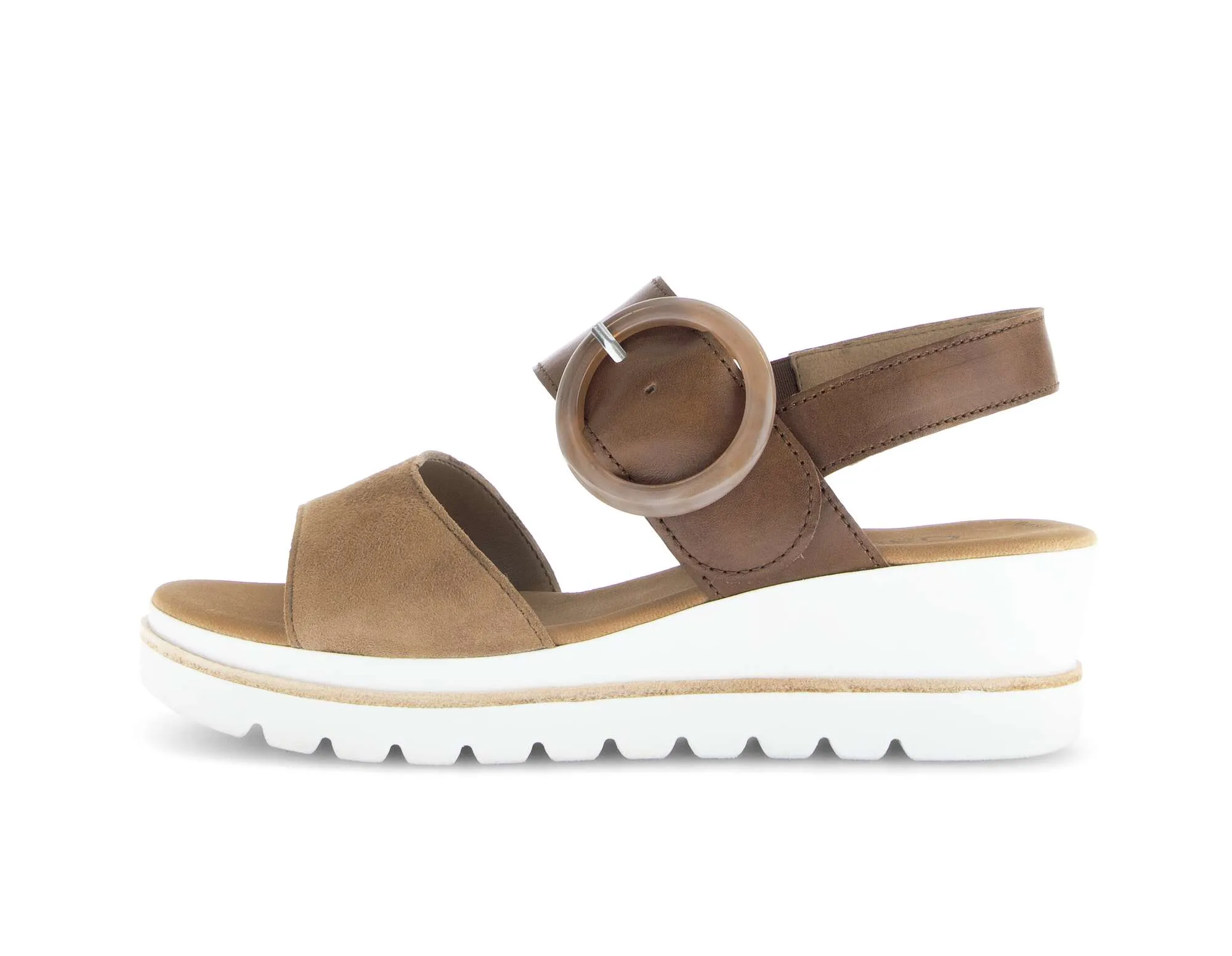 Gabor Wedge Sandal  64.645.18  Walnut/Caramel