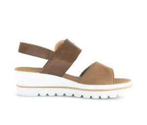 Gabor Wedge Sandal  64.645.18  Walnut/Caramel