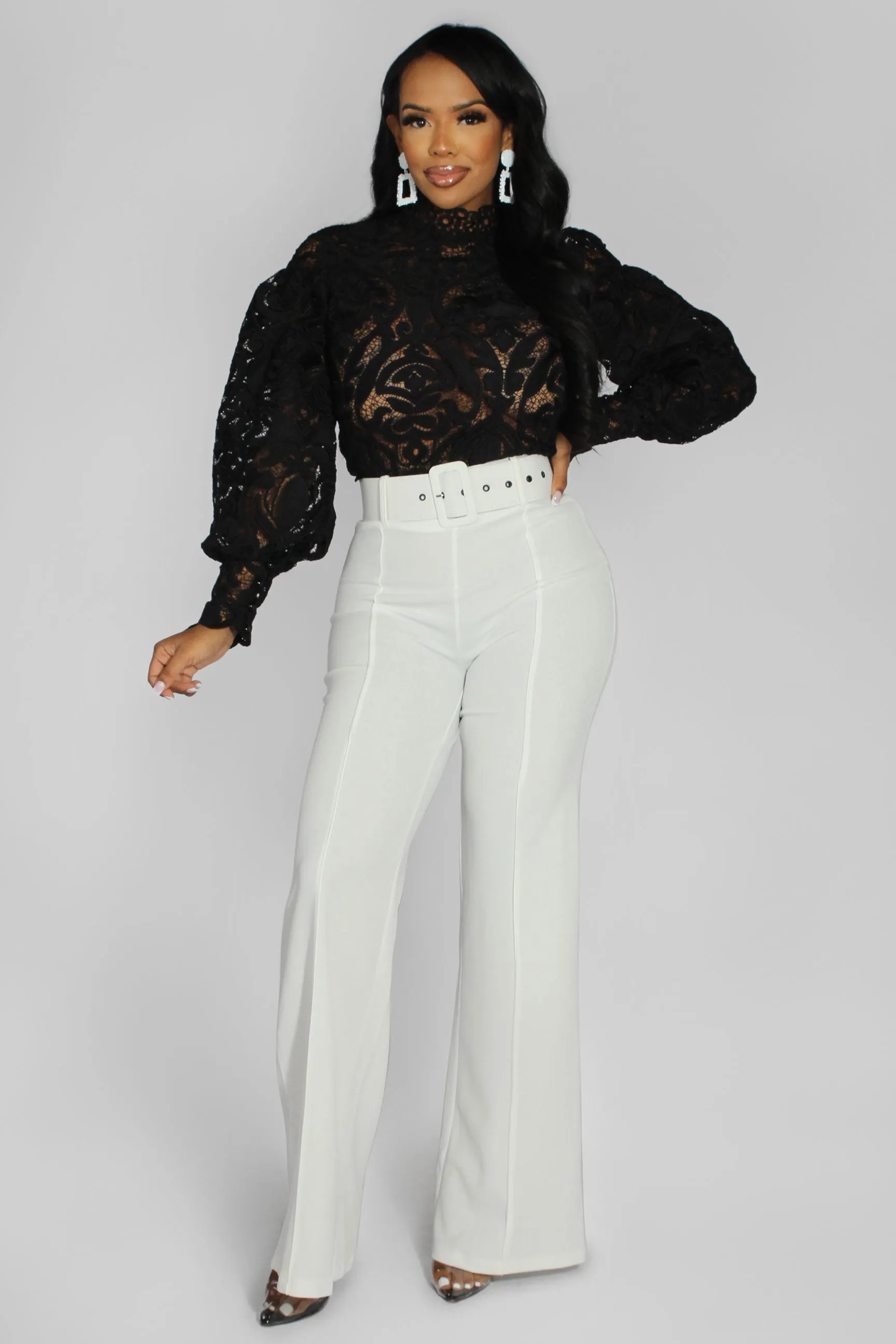 Grace Sophisticated Boutique Crochet Lace Blouse