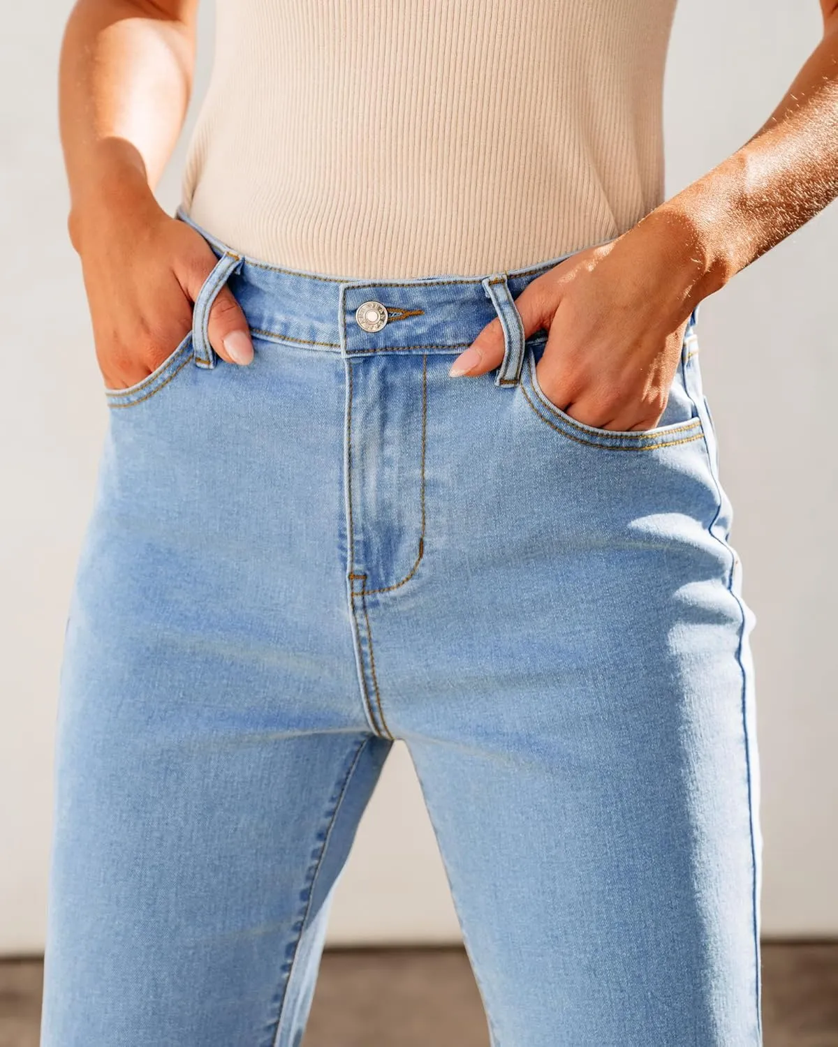 GRAPENT Wide Leg Jeans for Women Trendy High Waisted Flare Stretchy Bell Bottom Denim Pants Baggy Raw Hem Trouser Jeans