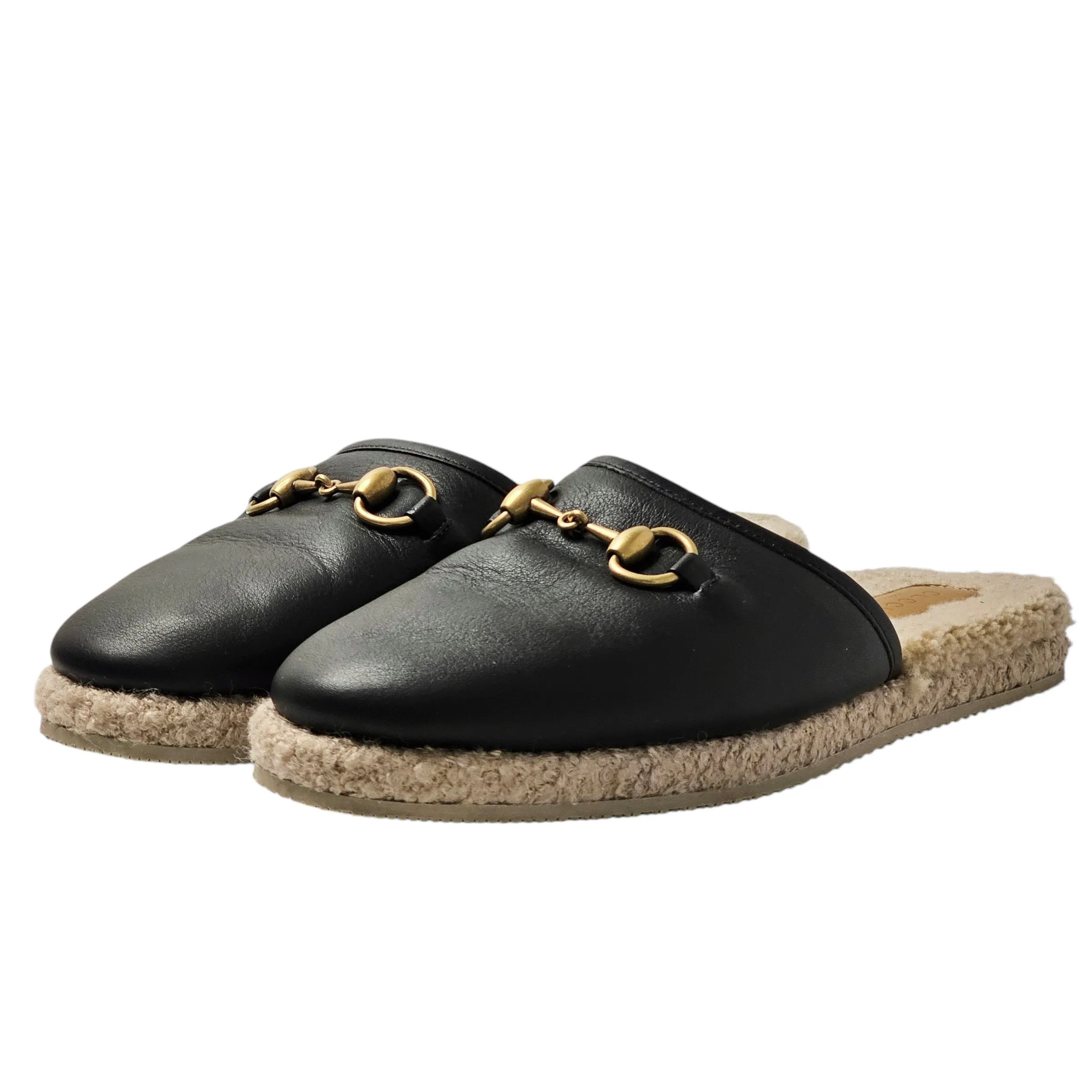 GUCCI FRIA SHEARLING FLATS EU 39.5/ UK 6.5