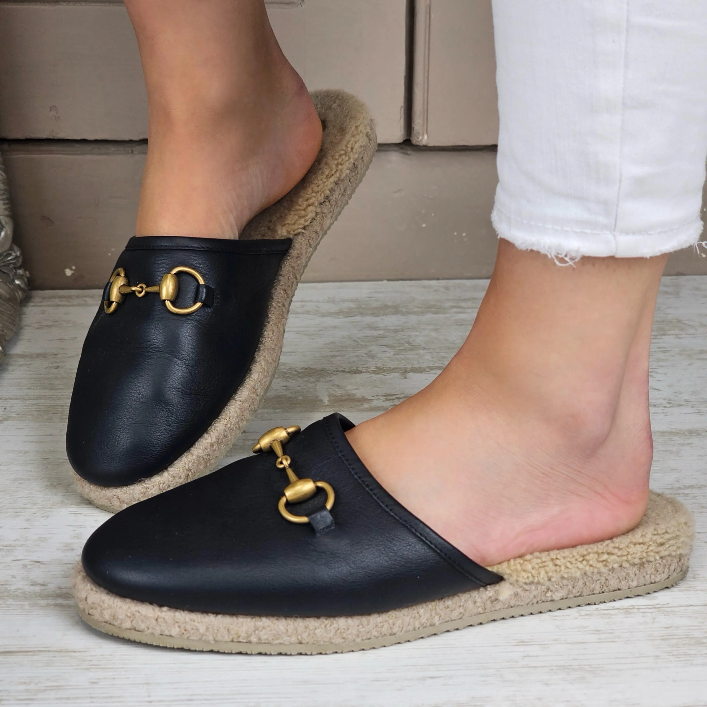 GUCCI FRIA SHEARLING FLATS EU 39.5/ UK 6.5