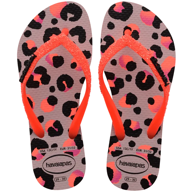 HAVAIANAS KIDS SLIM GLITTER || - PEONY ROSE