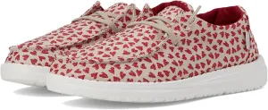 Hey Dude Girl's Wendy Youth Linen Grey Multiple | Girl??s Shoes | Girl??s Lace Up Loafers | Comfortable & Light-Weight