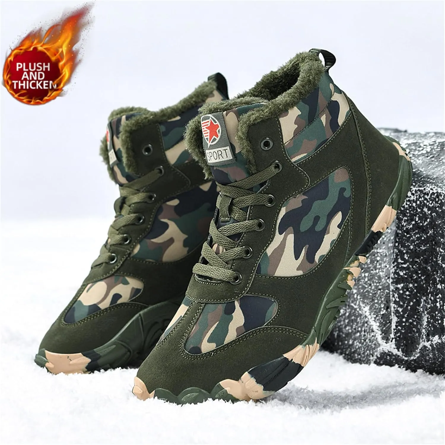 Hike Footwear Waterproof Winter Barefoot Shoes, Walking Hiking Boots for Women Men Trail Running Healthy Non-Slip