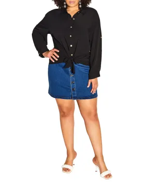 Island Denim Skirt | Mid Denim