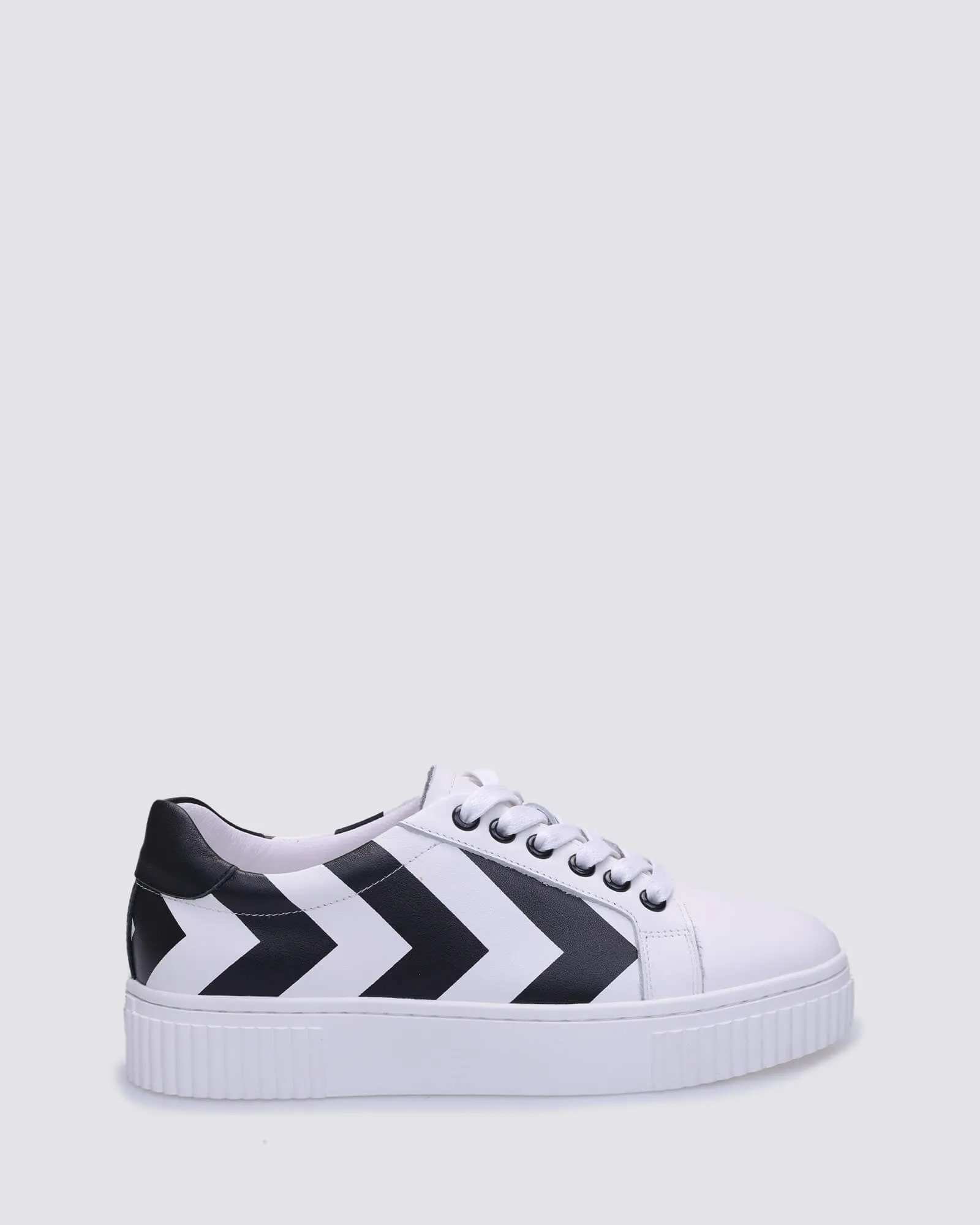 JENNA SNEAKERS WHITE/BLACK LEATHER