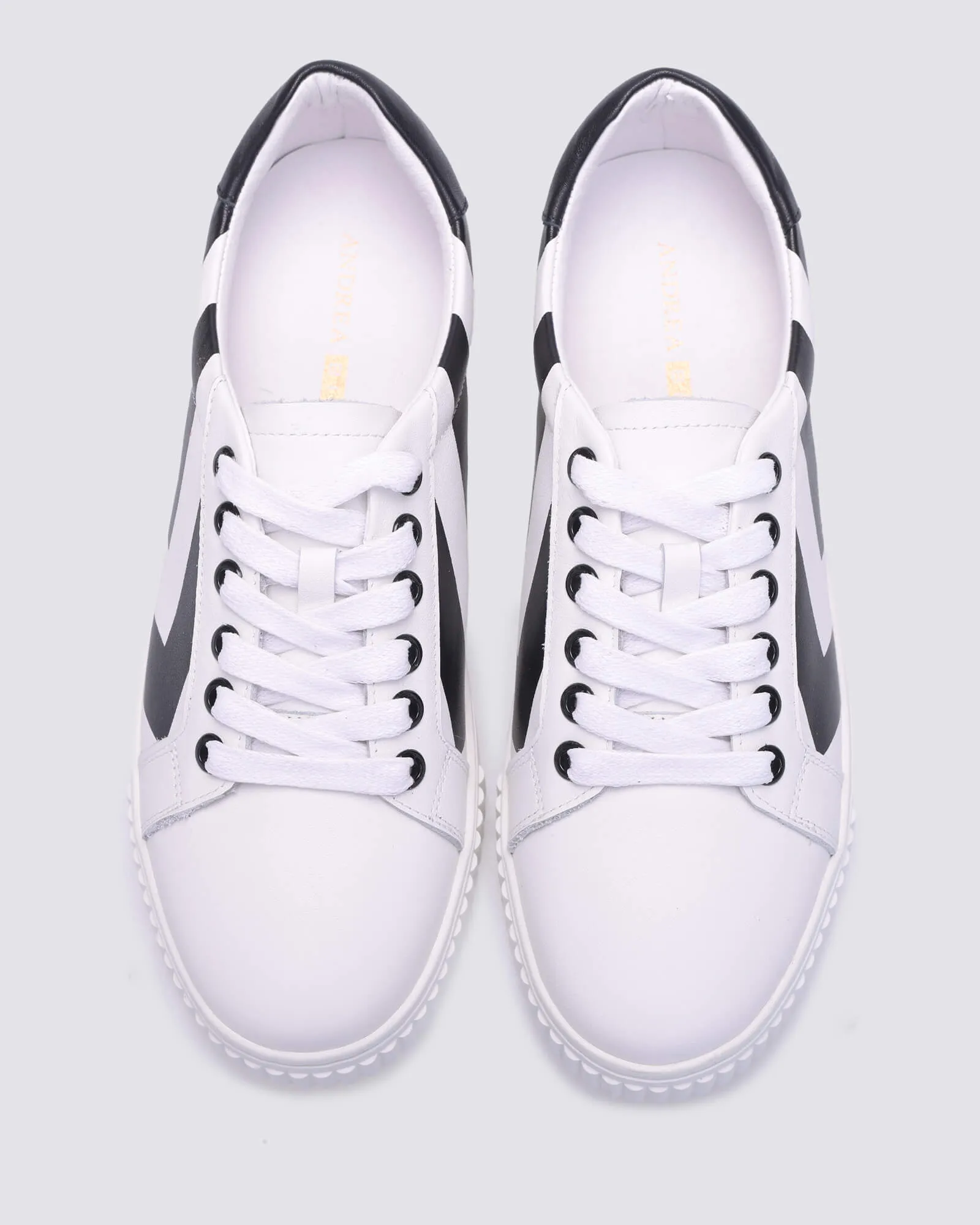 JENNA SNEAKERS WHITE/BLACK LEATHER