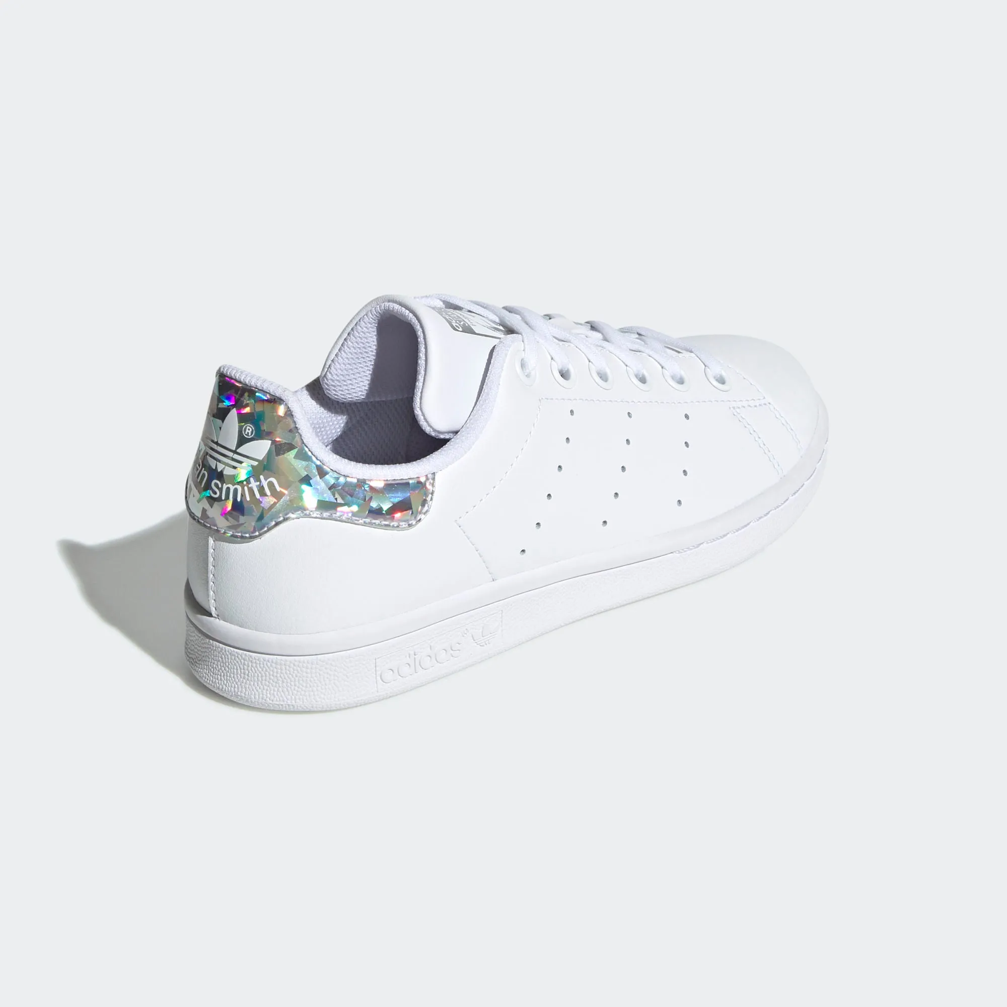 Kid's adidas Originals Stan Smith Shoes White Silver Iridescent