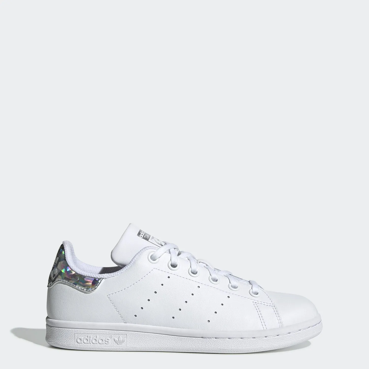 Kid's adidas Originals Stan Smith Shoes White Silver Iridescent