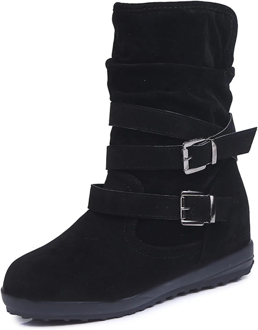 Ladmiple Winter Boots For Women Cute Snow Boots Fashion Casual Warm Outdoor Classic Faux Fur Lined Slip On Ankle Boots