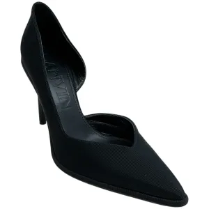 Lanvin Black Grosgrain Elegant Femme Pumps