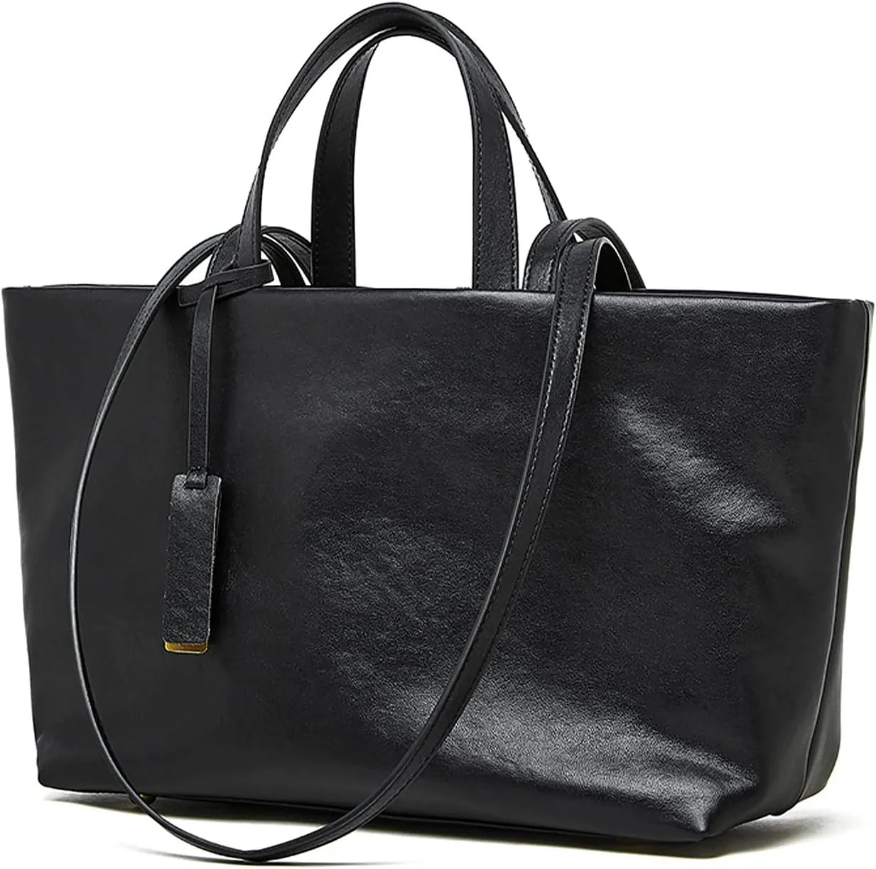 Large Tote Bags for Women, Genuine Leather Satchel Handbags Purses with Anti-friction Foot Pegs.