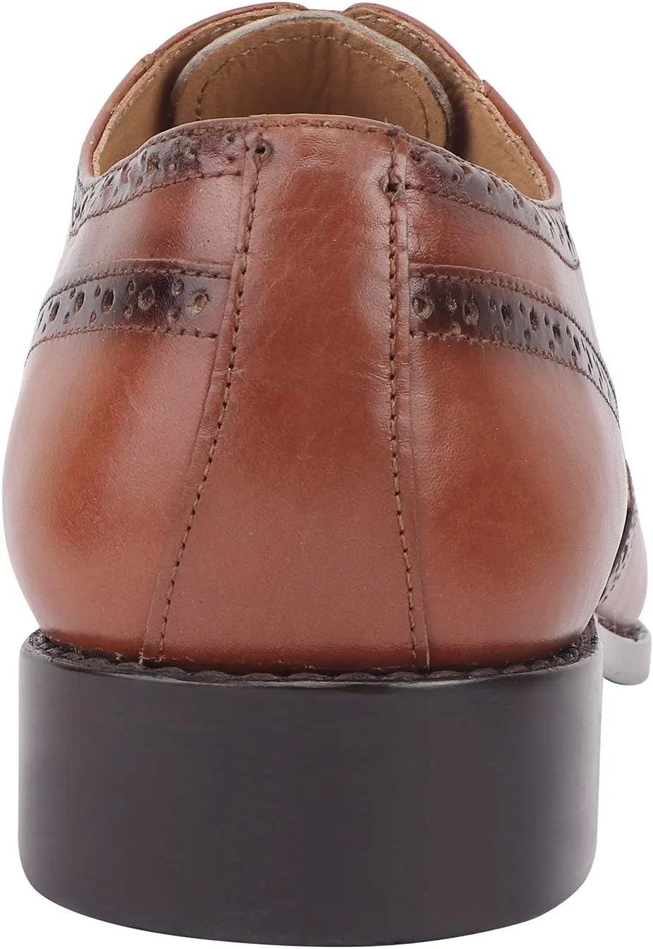 LIBERTYZENO Mens Genuine Leather Adults Wingtip Lace Up Oxford Dress Shoes for Prom Graduation