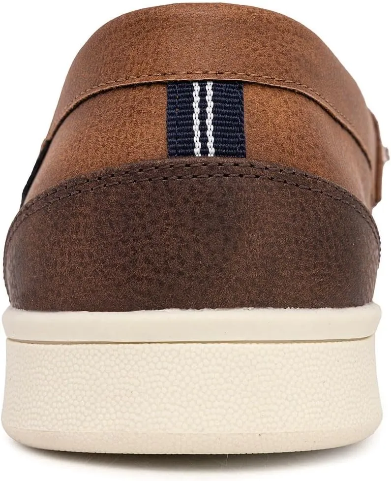 Nautica Men's Slip-On Loafers Casual Moc Toe Sneakers Boat Shoes Slipper for Men ??Lightweight & Comfortable - Derwin