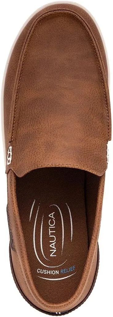 Nautica Men's Slip-On Loafers Casual Moc Toe Sneakers Boat Shoes Slipper for Men ??Lightweight & Comfortable - Derwin