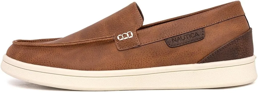 Nautica Men's Slip-On Loafers Casual Moc Toe Sneakers Boat Shoes Slipper for Men ??Lightweight & Comfortable - Derwin