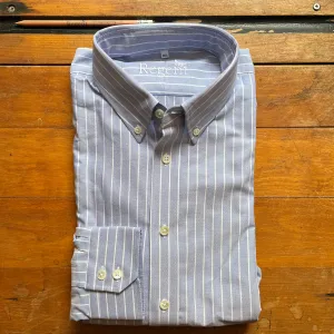 Regent - 'Johnny' Stripe Oxford Shirt - Blue/White