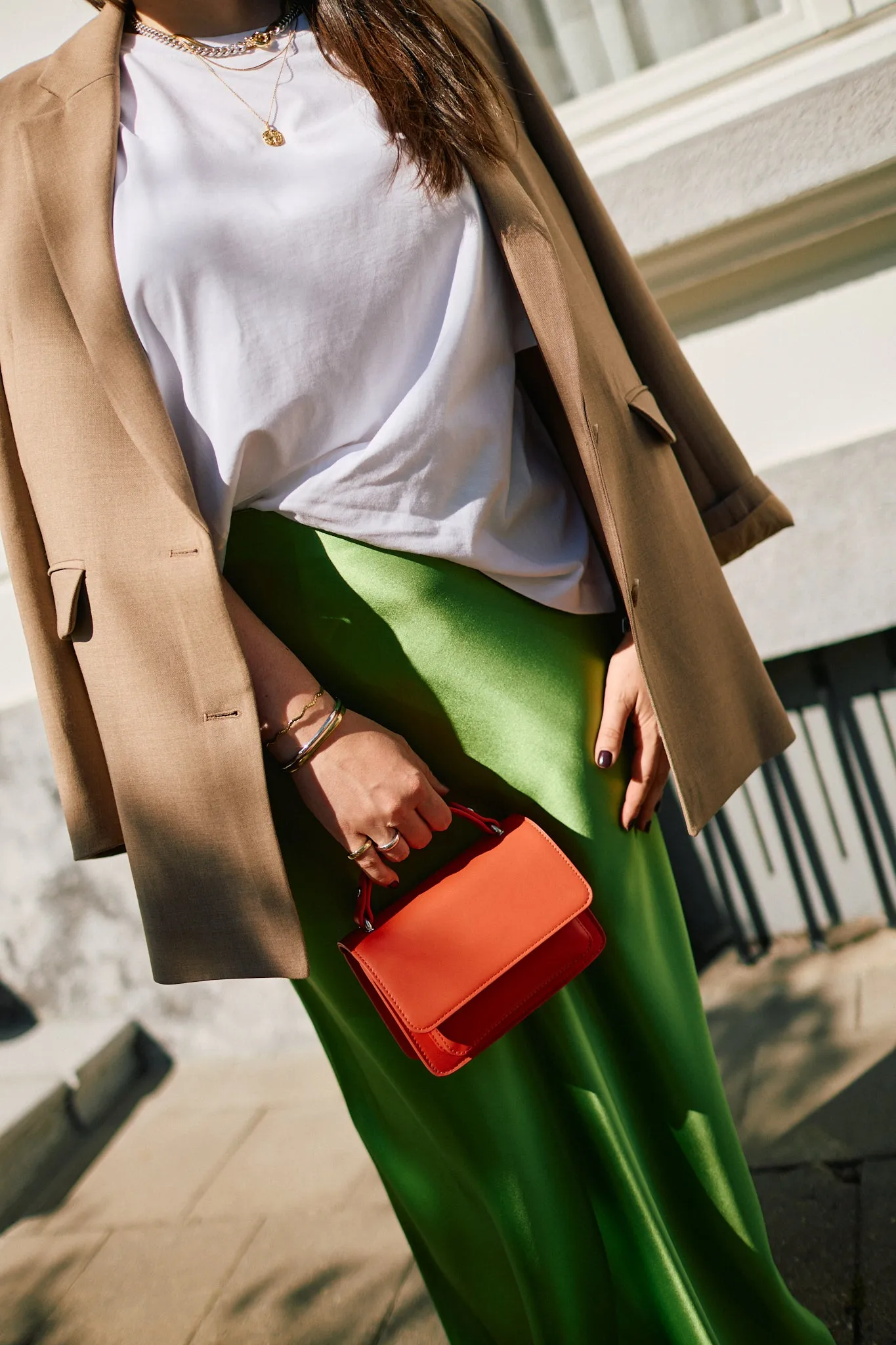 Renei Soft Structure Bag Red Coral