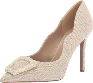 Sam Edelman Harriett Ivory Multi Pointed Toe Slip On Stiletto Heel Fashion Pump