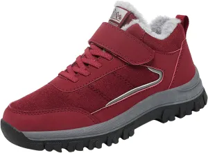 SBGMoSJ Winter Waterproof Boots for Woman Womens Boots Winter Slip on Winter Boots Womens Heel Womens Tennis Shoes for Snow Walking Botas Contra El Agua Para Mujer Con Tela Adentro