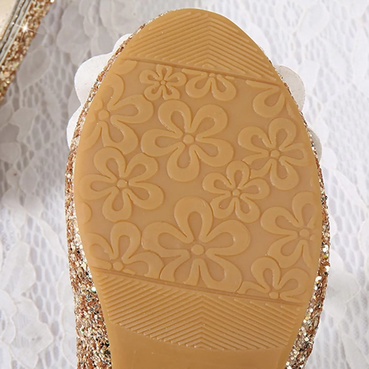 Shoes for Girls,Toddler Girl Glitter Sequins Princess Shoes Low Heels Party Dress Dance Shoes Sandals Shoes 4-8 Years