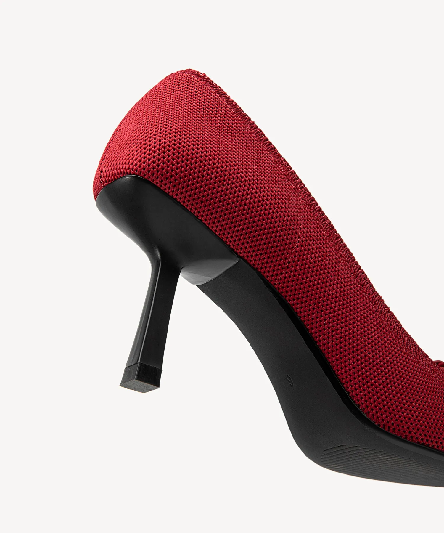 Slip On Bow Pointed Toe Heeled Pumps