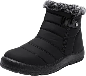 Snow Boots for Women Cute Calf High Winter Snow Boots Womens Ankle Boots Warm Fuzzy Winter Boots for Women Womens Rubber Ankle Boots Waterproof Women's Tall Winter Boots