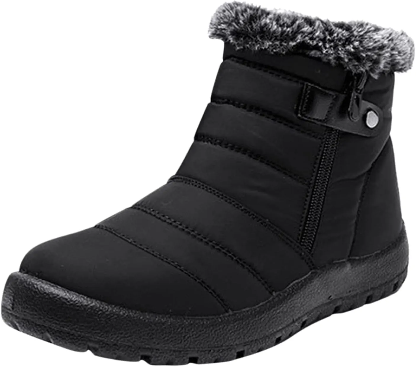 Snow Boots for Women Cute Calf High Winter Snow Boots Womens Ankle Boots Warm Fuzzy Winter Boots for Women Womens Rubber Ankle Boots Waterproof Women's Tall Winter Boots