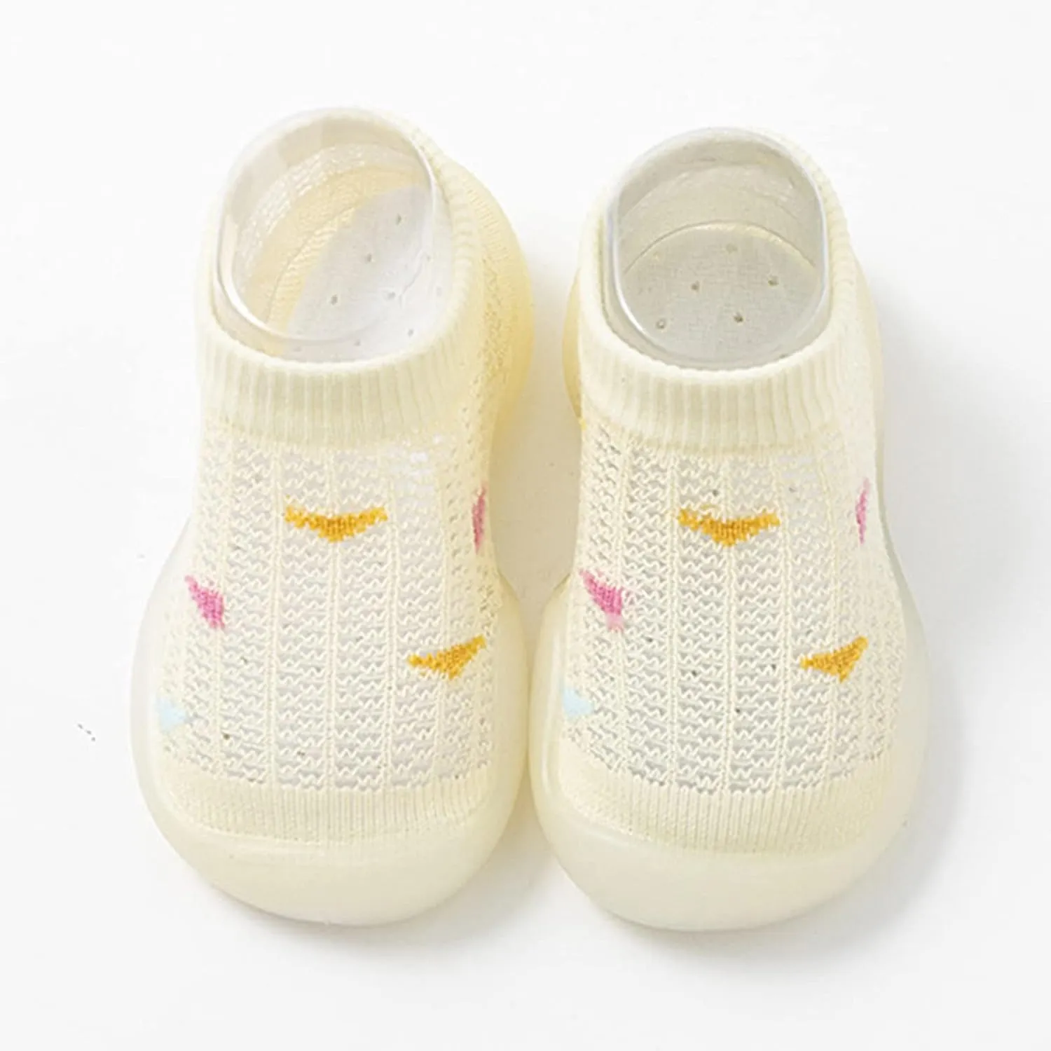 Sock Shoes Toddler Infant Boys Girls Animal Prints Cartoon Socks Shoes Toddler Breathable Mesh The Floor Black Shoes